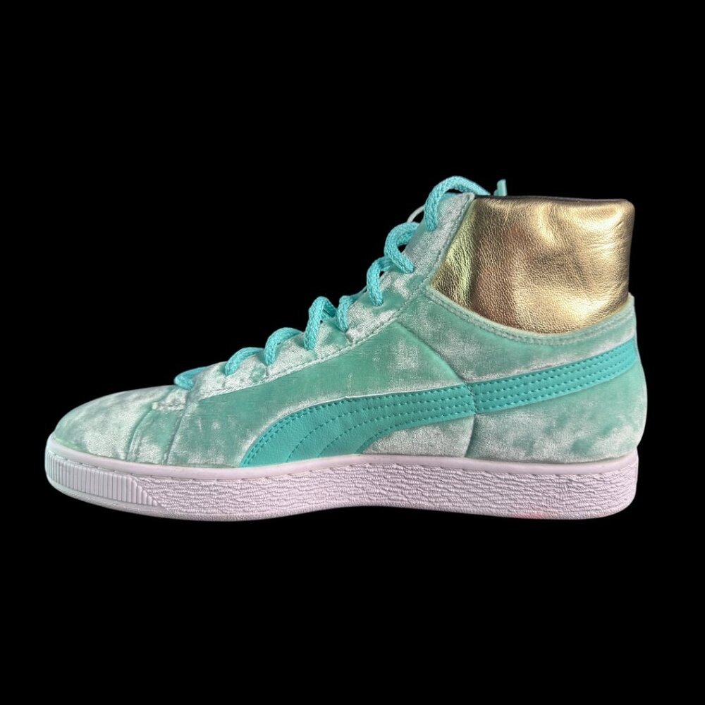 Puma Dee & Ricky x Basket Mid Lady Liberty Whimsical World Velvet Mens Size 10.5 - Picture 7 of 14
